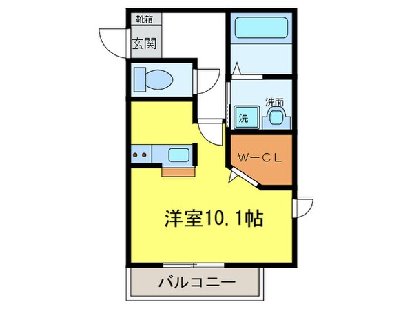 クレ－ル高畑の物件間取画像